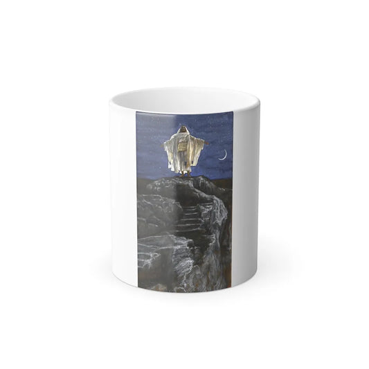 James Jacques Joseph Tissot (1836-1902) Jesus Goes Up Alone onto a Mountain to Pray - opaque watercolor -0 - Color Changing Mug 11oz 11oz - Go Mug Yourself