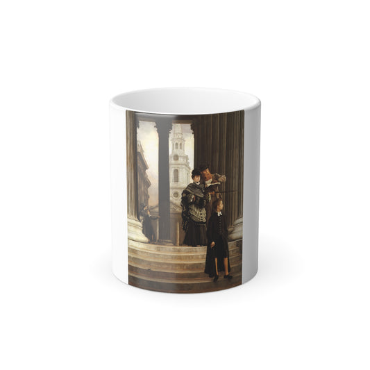 James Jacques Joseph Tissot (1836-1902) London Visitors - Oil on canvas c1874 - Color Changing Mug 11oz-11oz-Go Mug Yourself