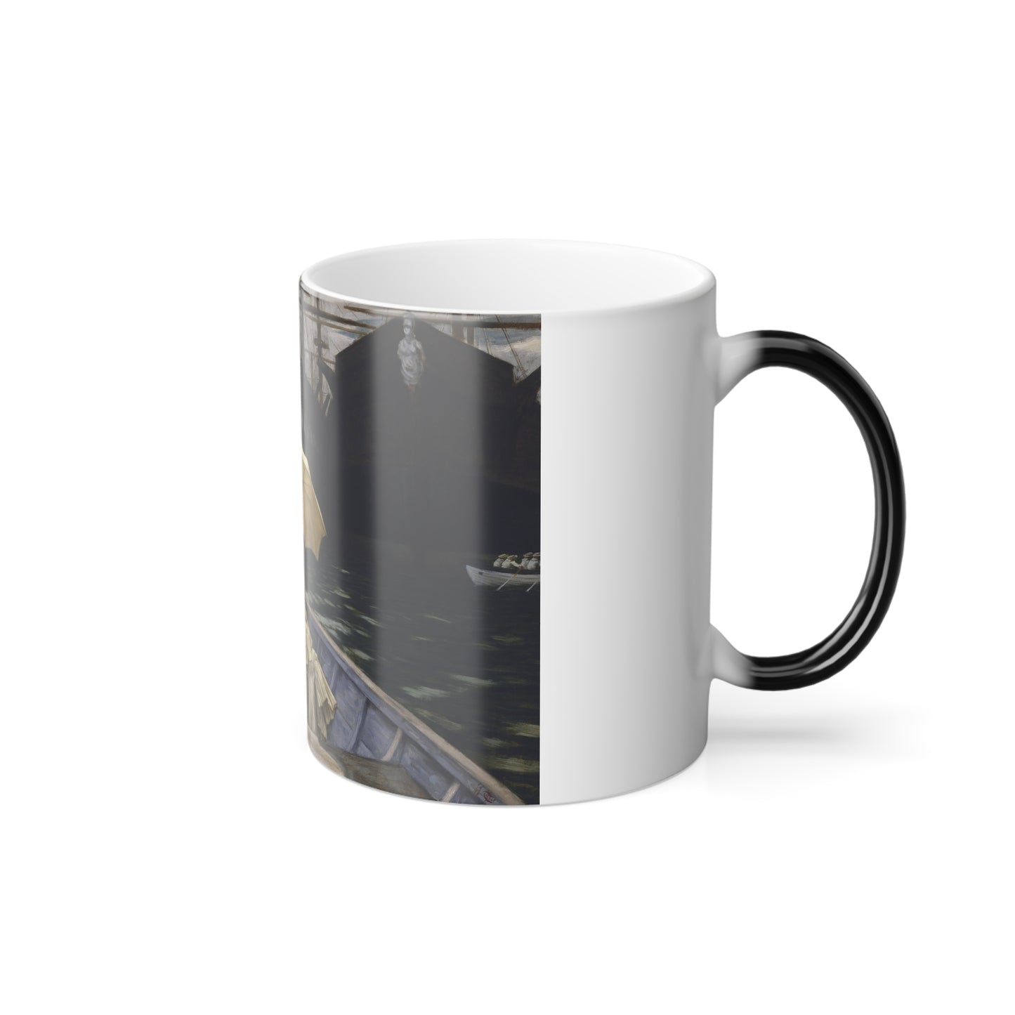 James Jacques Joseph Tissot (1836-1902) Portsmouth Dockyard - Oil on canvas - 1877 - Color Changing Mug 11oz-Go Mug Yourself
