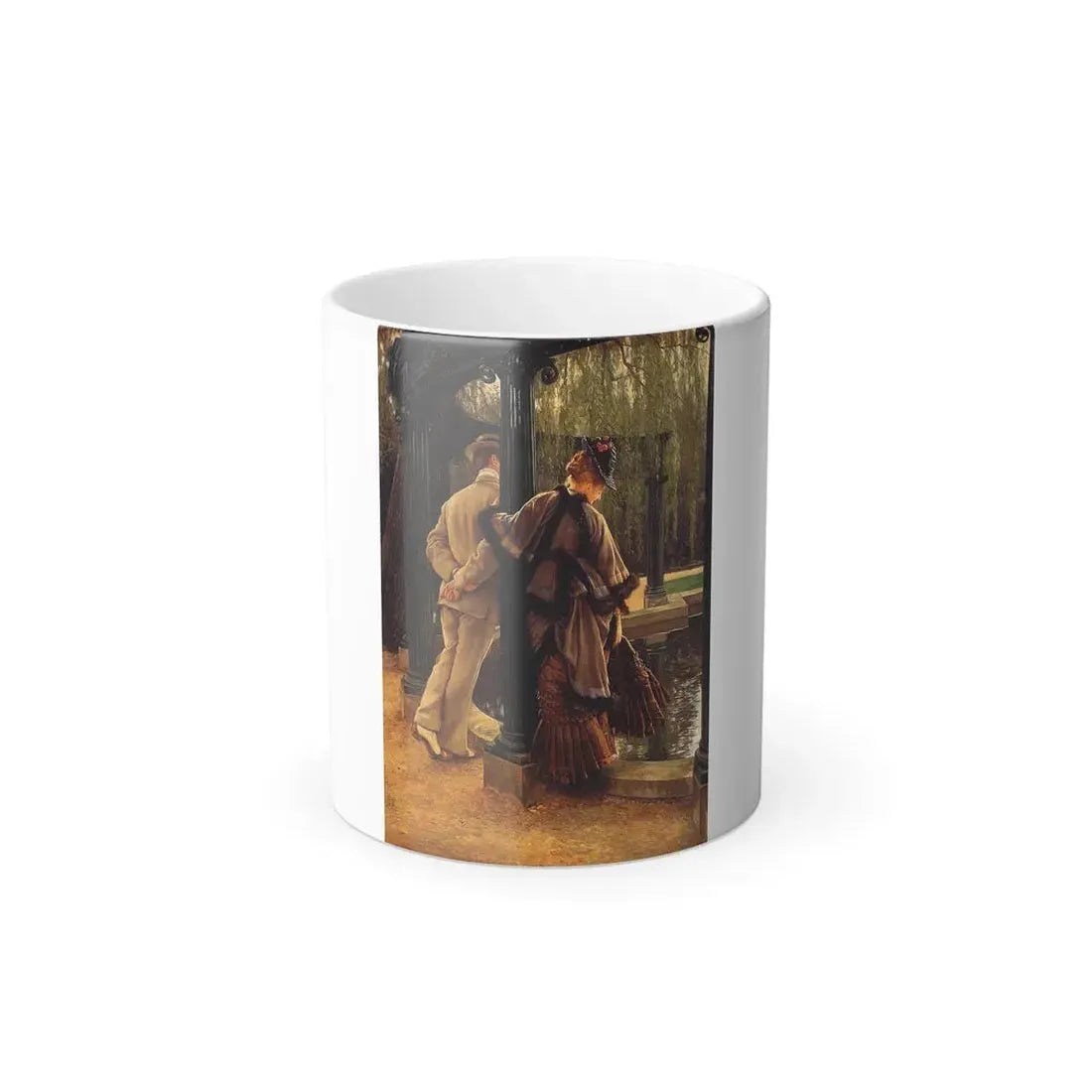 James Jacques Joseph Tissot (1836-1902) Quarrelling - Oil on canvas c1874 - Color Changing Mug 11oz 11oz - Go Mug Yourself