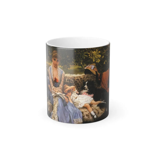 James Jacques Joseph Tissot (1836-1902) Quiet - Oil on panel - c1878-1879 - Color Changing Mug 11oz 11oz - Go Mug Yourself