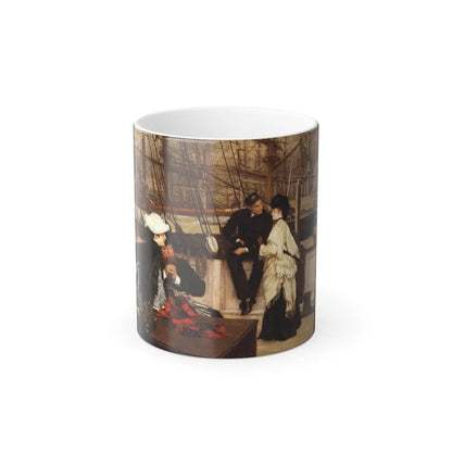 James Jacques Joseph Tissot (1836-1902) The Captain and the Mate - Oil on canvas - 1873 - Color Changing Mug 11oz 11oz - Go Mug Yourself