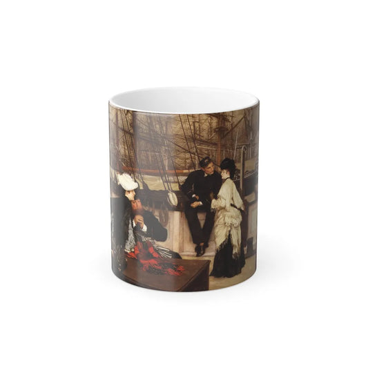 James Jacques Joseph Tissot (1836-1902) The Captain and the Mate - Oil on canvas - 1873 - Color Changing Mug 11oz 11oz - Go Mug Yourself
