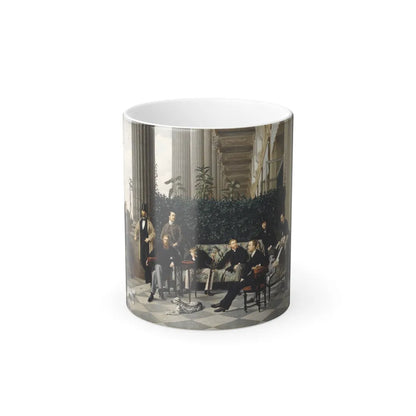 James Jacques Joseph Tissot (1836-1902) The Circle of the Rue Royale - Oil on canvas 1868 - Color Changing Mug 11oz 11oz - Go Mug Yourself