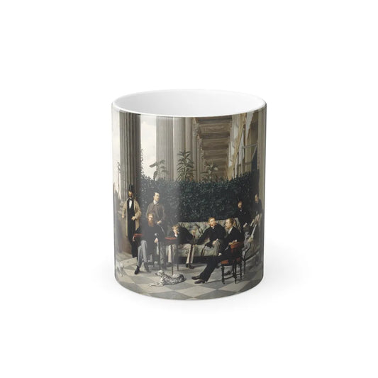 James Jacques Joseph Tissot (1836-1902) The Circle of the Rue Royale - Oil on canvas 1868 - Color Changing Mug 11oz 11oz - Go Mug Yourself