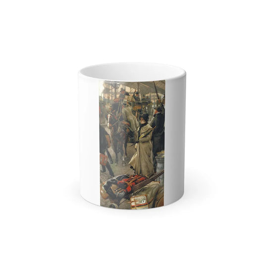 James Jacques Joseph Tissot (1836-1902) The Departure Platform, Victoria Station - Pencil, watercolor an-0 - Color Changing Mug 11oz 11oz - Go Mug Yourself