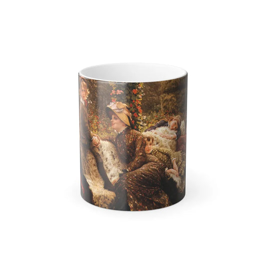 James Jacques Joseph Tissot (1836-1902) The Garden Bench - c1882 - Color Changing Mug 11oz 11oz - Go Mug Yourself