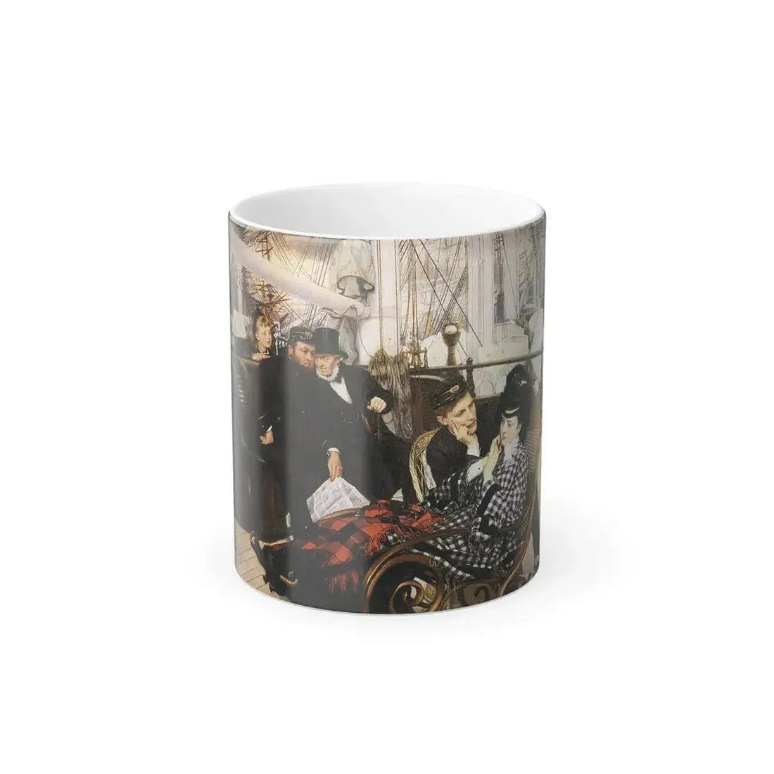 James Jacques Joseph Tissot (1836-1902) The Last Evening - Oil on canvas - 1873 - Color Changing Mug 11oz 11oz - Go Mug Yourself