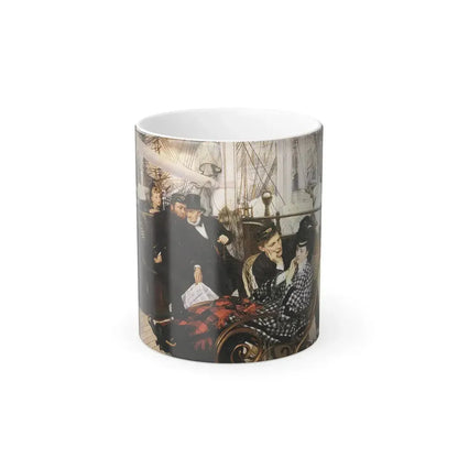 James Jacques Joseph Tissot (1836-1902) The Last Evening - Oil on canvas - 1873 - Color Changing Mug 11oz 11oz - Go Mug Yourself