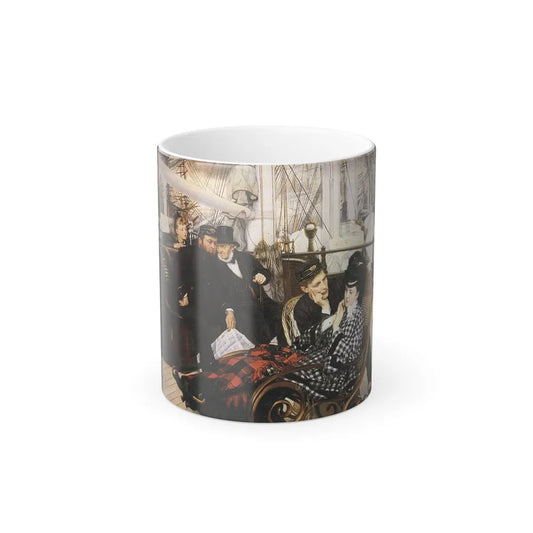 James Jacques Joseph Tissot (1836-1902) The Last Evening - Oil on canvas - 1873 - Color Changing Mug 11oz 11oz - Go Mug Yourself
