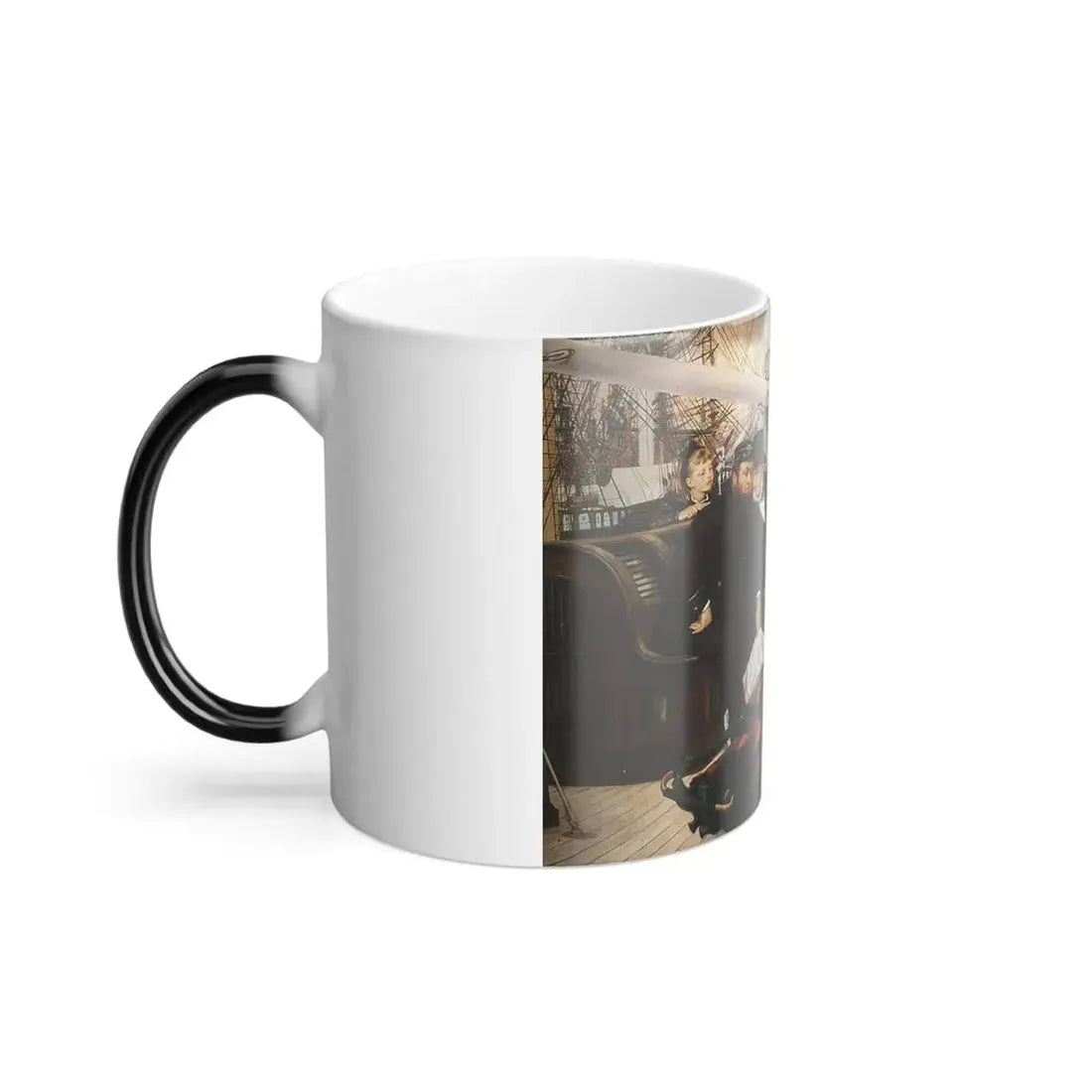 James Jacques Joseph Tissot (1836-1902) The Last Evening - Oil on canvas - 1873 - Color Changing Mug 11oz - Go Mug Yourself