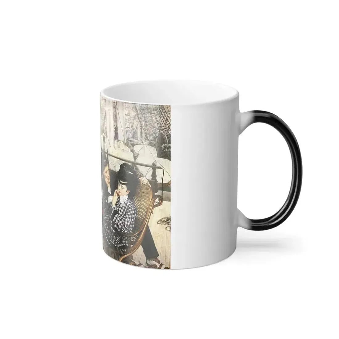 James Jacques Joseph Tissot (1836-1902) The Last Evening - Oil on canvas - 1873 - Color Changing Mug 11oz - Go Mug Yourself