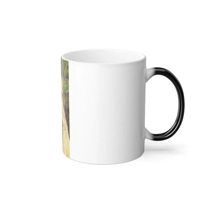 James Jacques Joseph Tissot (1836-1902) The Princesse De Broglie - Pastel on linen - Color Changing Mug 11oz - Go Mug Yourself