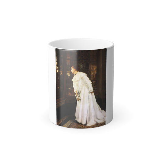 James Jacques Joseph Tissot (1836-1902) The Stairs - Oil on canvas - 1869 - Color Changing Mug 11oz-11oz-Go Mug Yourself