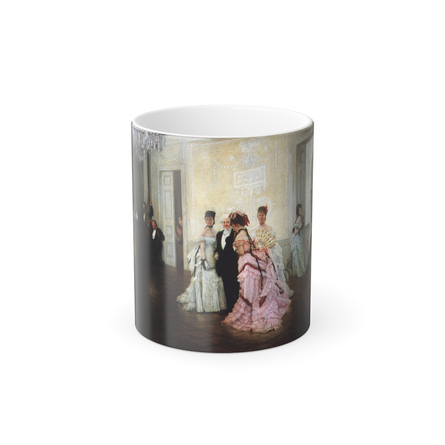James Jacques Joseph Tissot (1836-1902) Too Early - Oil on canvas - 1873 - Color Changing Mug 11oz-11oz-Go Mug Yourself