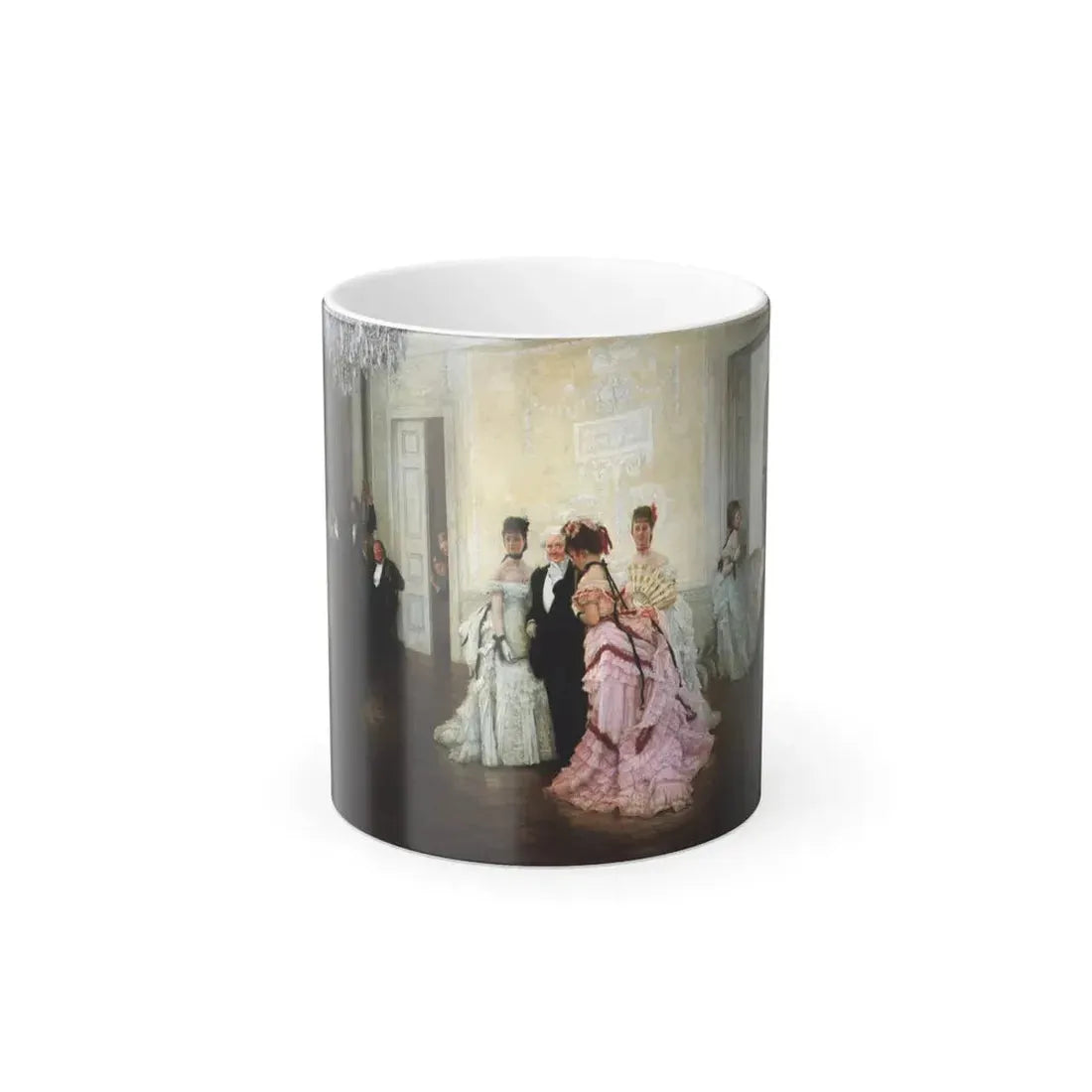 James Jacques Joseph Tissot (1836-1902) Too Early - Oil on canvas - 1873 - Color Changing Mug 11oz 11oz - Go Mug Yourself