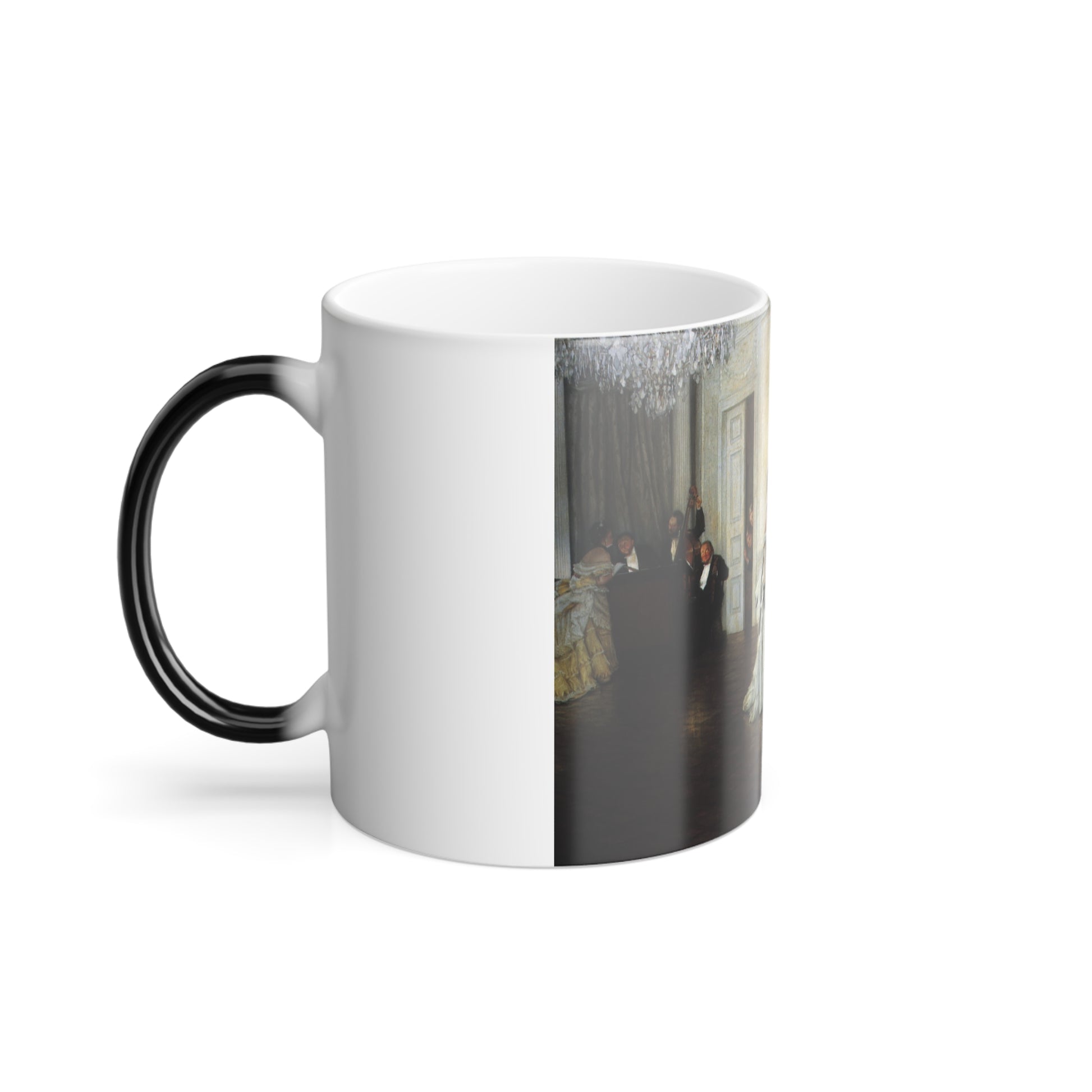 James Jacques Joseph Tissot (1836-1902) Too Early - Oil on canvas - 1873 - Color Changing Mug 11oz-Go Mug Yourself