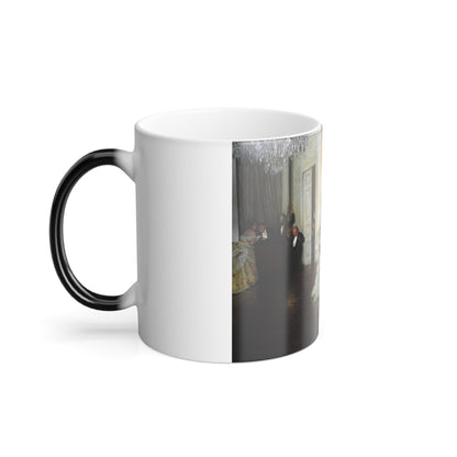 James Jacques Joseph Tissot (1836-1902) Too Early - Oil on canvas - 1873 - Color Changing Mug 11oz-Go Mug Yourself