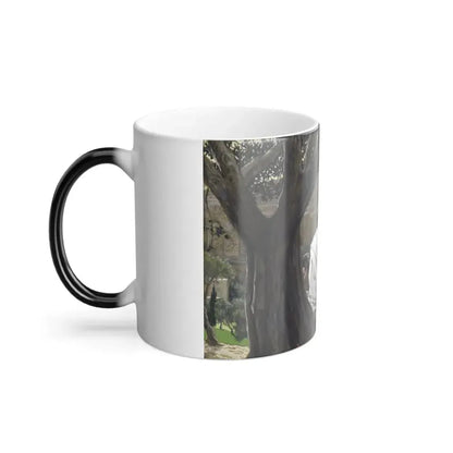 James Jacques Joseph Tissot (1836-1902) Yeshua Foretells the Destruction of the Temple - Color Changing Mug 11oz - Go Mug Yourself