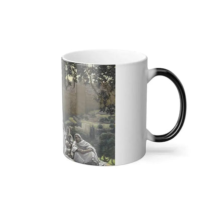 James Jacques Joseph Tissot (1836-1902) Yeshua Foretells the Destruction of the Temple - Color Changing Mug 11oz - Go Mug Yourself