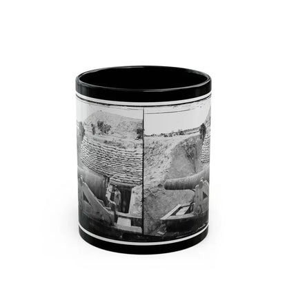 James River, Va. Another Confederate Gun Emplacement At Howlett House, Trent's Reach (U.S. Civil War) Black Coffee Mug 11oz - Go Mug Yourself