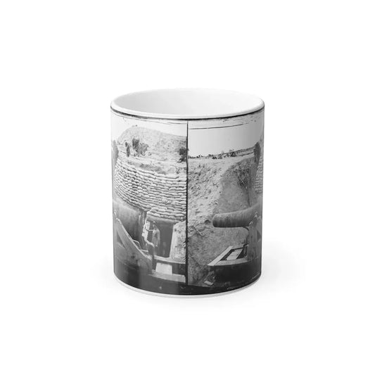 James River, Va. Another Confederate Gun Emplacement at Howlett House, Trent's Reach (U.S. Civil War) Color Changing Coffee Mug 11oz Default Title 11oz - Go Mug Yourself