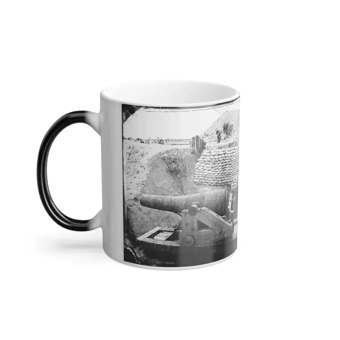 James River, Va. Another Confederate Gun Emplacement at Howlett House, Trent's Reach (U.S. Civil War) Color Changing Coffee Mug 11oz - Go Mug Yourself