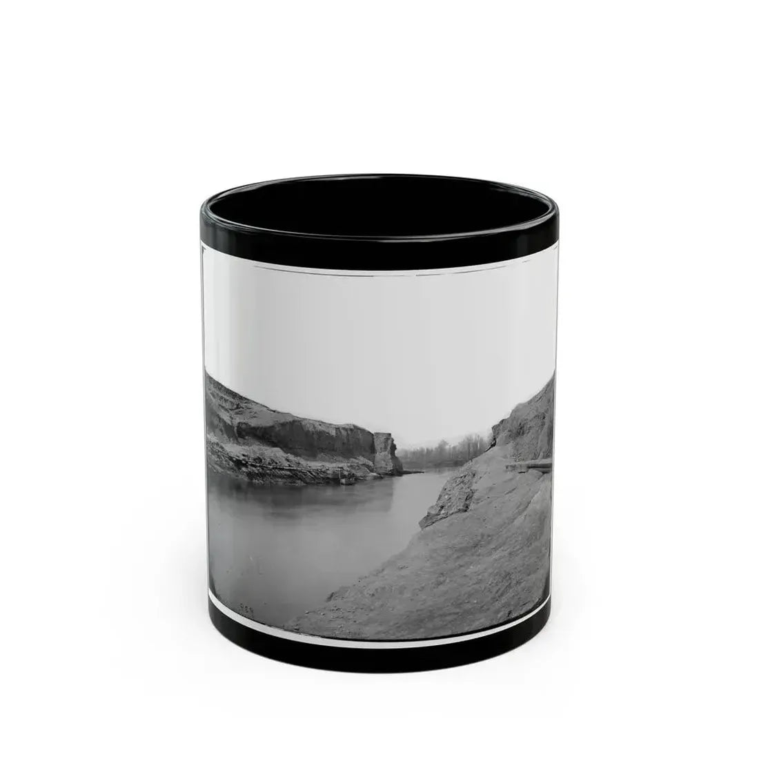James River, Va. Another View Of The Dutch Gap Canal (U.S. Civil War) Black Coffee Mug 11oz - Go Mug Yourself