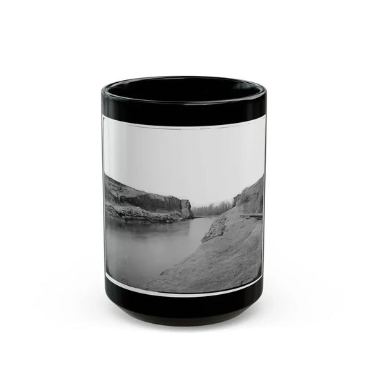 James River, Va. Another View Of The Dutch Gap Canal (U.S. Civil War) Black Coffee Mug 15oz - Go Mug Yourself