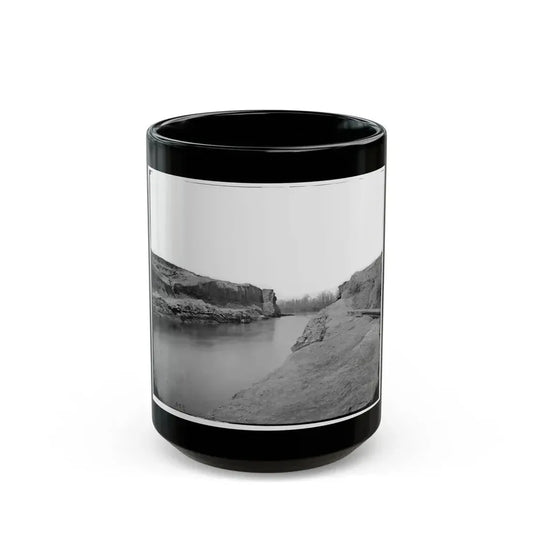 James River, Va. Another View Of The Dutch Gap Canal (U.S. Civil War) Black Coffee Mug 15oz - Go Mug Yourself
