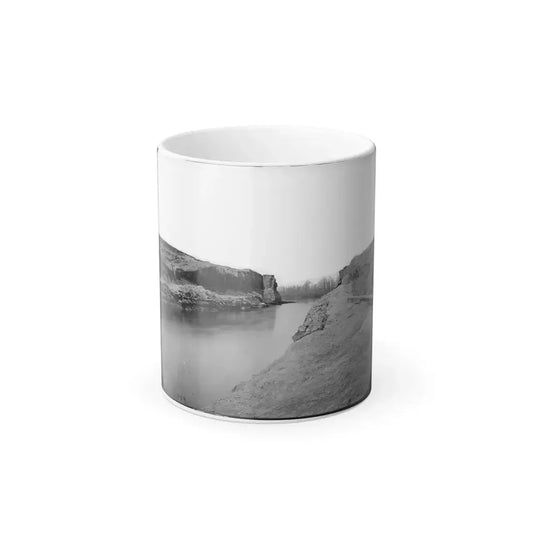 James River, Va. Another View of the Dutch Gap Canal (U.S. Civil War) Color Changing Coffee Mug 11oz Default Title 11oz - Go Mug Yourself