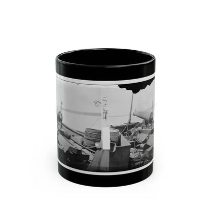 James River, Va. Bow Of Confederate Gunboat Teaser, Lt. Hunter Davidson, Captured By U.S.S. Maratanza On July 4, 1862 (U.S. Civil War) Black Coffee Mug 11oz - Go Mug Yourself