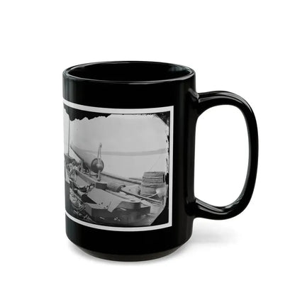 James River, Va. Bow Of Confederate Gunboat Teaser, Lt. Hunter Davidson, Captured By U.S.S. Maratanza On July 4, 1862 (U.S. Civil War) Black Coffee Mug - Go Mug Yourself