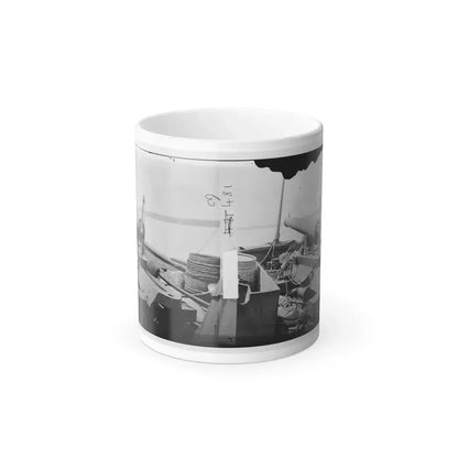 James River, Va. Bow of Confederate Gunboat Teaser, Lt. Hunter Davidson, Captured by U.S.S. Maratanza on July 4, 1862 (U.S. Civil War) Color Changing Coffee Mug 11oz - Go Mug Yourself