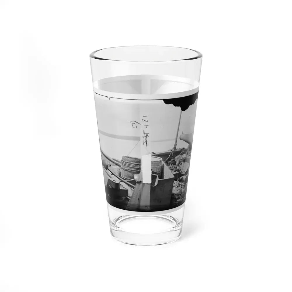 James River, Va. Bow Of Confederate Gunboat Teaser, Lt. Hunter Davidson, Captured By U.S.S. Maratanza On July 4, 1862 (U.S. Civil War) Pint Glass 16oz 16oz - Go Mug Yourself