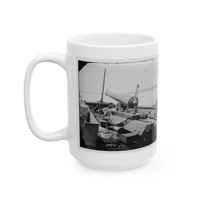 James River, Va. Bow Of Confederate Gunboat Teaser, Lt. Hunter Davidson, Captured By U.S.S. Maratanza On July 4, 1862 (U.S. Civil War) White Coffee Mug - Go Mug Yourself