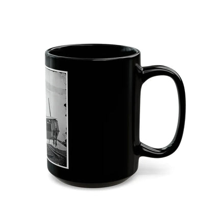 James River, Va. Butler's Dredge-Boat, Sunk By A Confederate Shell On Thanksgiving Day, 1864 (U.S. Civil War) Black Coffee Mug - Go Mug Yourself