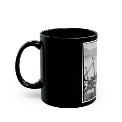 James River, Va. Butler's Dredge-Boat, Sunk By A Confederate Shell On Thanksgiving Day, 1864 (U.S. Civil War) Black Coffee Mug - Go Mug Yourself