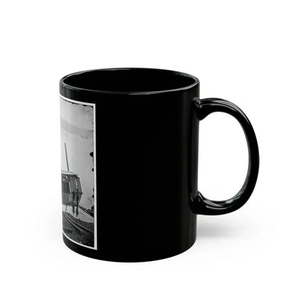 James River, Va. Butler's Dredge-Boat, Sunk By A Confederate Shell On Thanksgiving Day, 1864 (U.S. Civil War) Black Coffee Mug - Go Mug Yourself
