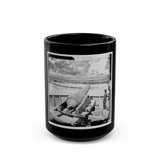 James River, Va. Confederate Gun Emplacement Above Dutch Gap (U.S. Civil War) Black Coffee Mug 15oz - Go Mug Yourself
