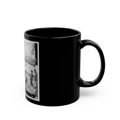 James River, Va. Confederate Gun Emplacement Above Dutch Gap (U.S. Civil War) Black Coffee Mug - Go Mug Yourself