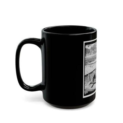 James River, Va. Confederate Gun Emplacement Above Dutch Gap (U.S. Civil War) Black Coffee Mug - Go Mug Yourself