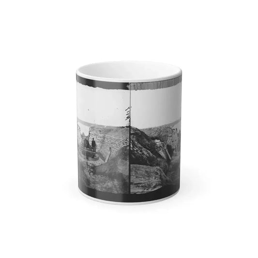 James River, Va. Confederate Gun Emplacement at Howlett House, Trent's Reach (U.S. Civil War) Color Changing Coffee Mug 11oz Default Title 11oz - Go Mug Yourself