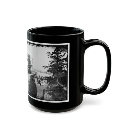 James River, Va. Confederate Gun In Battery Brooks (U.S. Civil War) Black Coffee Mug - Go Mug Yourself