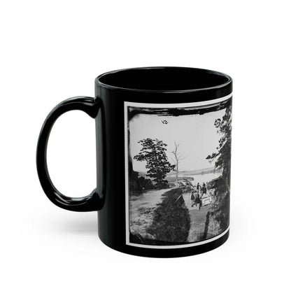 James River, Va. Confederate Gun In Battery Brooks (U.S. Civil War) Black Coffee Mug - Go Mug Yourself