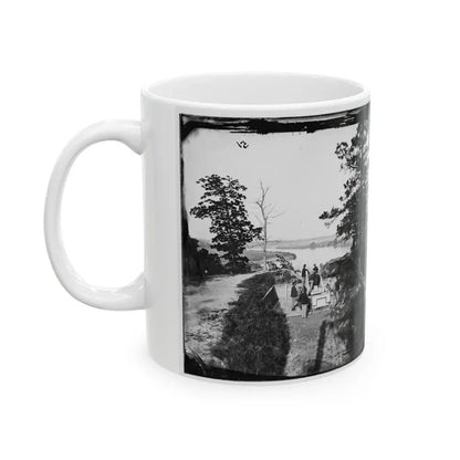 James River, Va. Confederate Gun In Battery Brooks (U.S. Civil War) White Coffee Mug - Go Mug Yourself