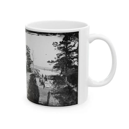 James River, Va. Confederate Gun In Battery Brooks (U.S. Civil War) White Coffee Mug - Go Mug Yourself