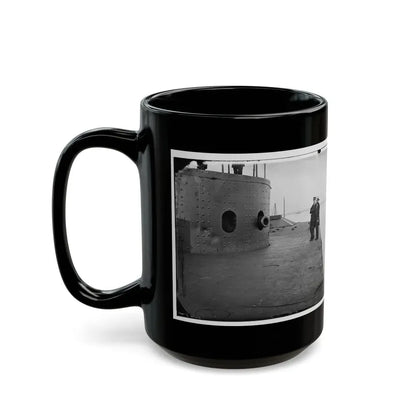 James River, Va. Deck And Turret Of U.S.S. Monitor(2) (U.S. Civil War) Black Coffee Mug - Go Mug Yourself