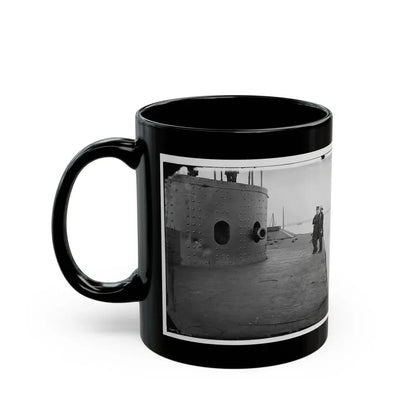 James River, Va. Deck And Turret Of U.S.S. Monitor(2) (U.S. Civil War) Black Coffee Mug - Go Mug Yourself
