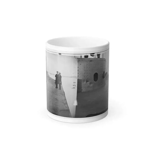 James River, Va. Deck and Turret of U.S.S. Monitor(2) (U.S. Civil War) Color Changing Coffee Mug 11oz Default Title 11oz - Go Mug Yourself